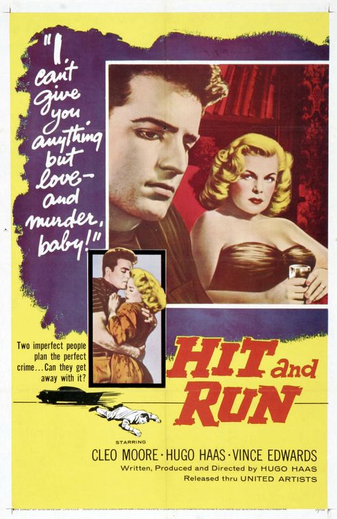 the movie poster: Hit and Run (1957)