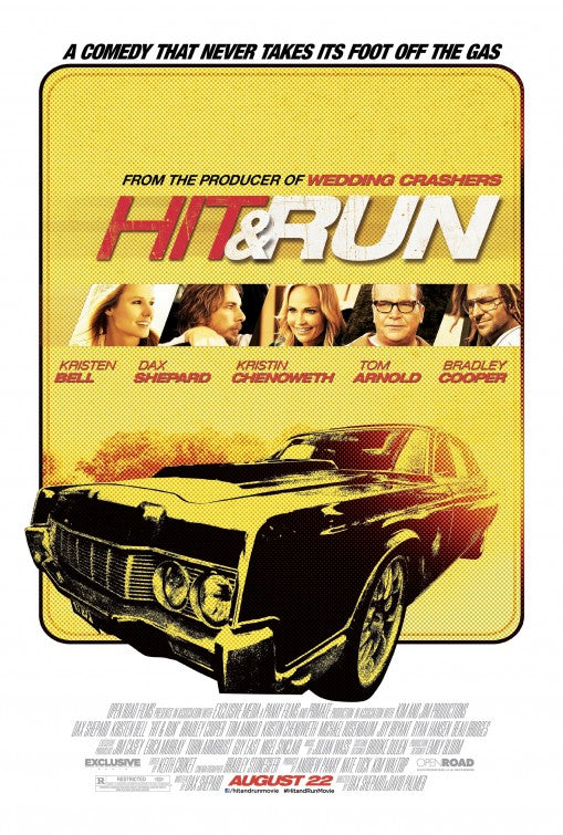 1000 piece jigsaw puzzle for the movie poster: Hit and Run (2012)