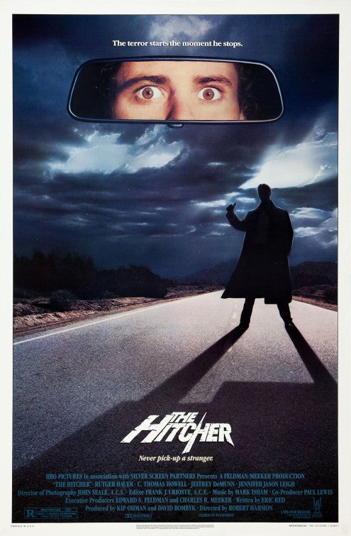 the movie poster: The Hitcher (1986)