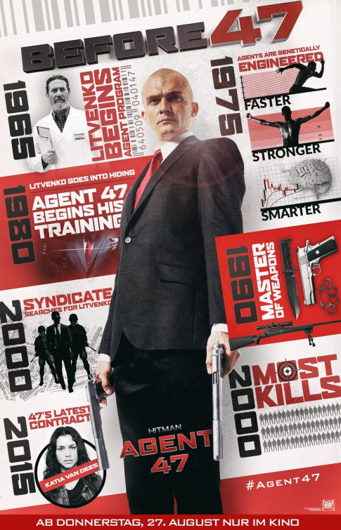 1000 piece jigsaw puzzle for the movie poster: Hitman: Agent 47 (2015) ver8