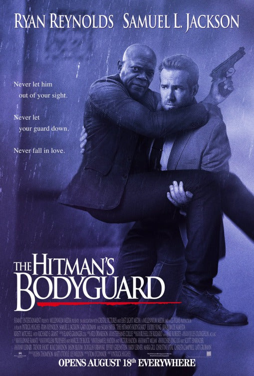1000 piece jigsaw puzzle for the movie poster: The Hitman's Bodyguard (2017)