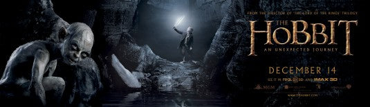 1000 piece jigsaw puzzle for the movie poster: The Hobbit: An Unexpected Journey (2012) ver7