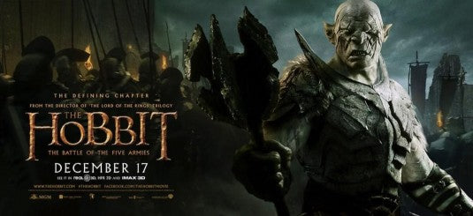 1000 piece jigsaw puzzle for the movie poster: The Hobbit: The Battle of the Five Armies (2014) ver19