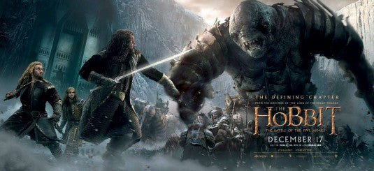 1000 piece jigsaw puzzle for the movie poster: The Hobbit: The Battle of the Five Armies (2014) ver23