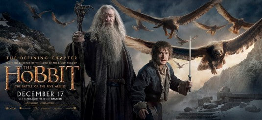 1000 piece jigsaw puzzle for the movie poster: The Hobbit: The Battle of the Five Armies (2014) ver24