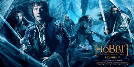1000 piece jigsaw puzzle for the movie poster: The Hobbit: The Desolation of Smaug (2013) ver2