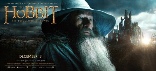 1000 piece jigsaw puzzle for the movie poster: The Hobbit: The Desolation of Smaug (2013) ver5