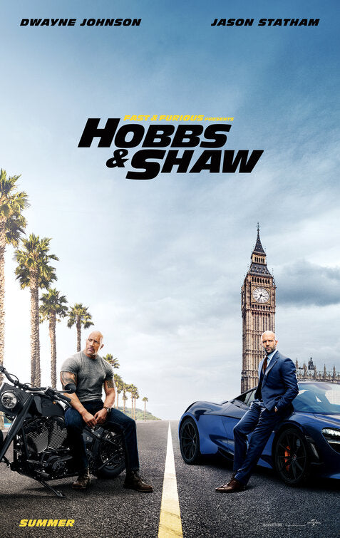 1000 piece jigsaw puzzle for the movie poster: Hobbs & Shaw (2019)