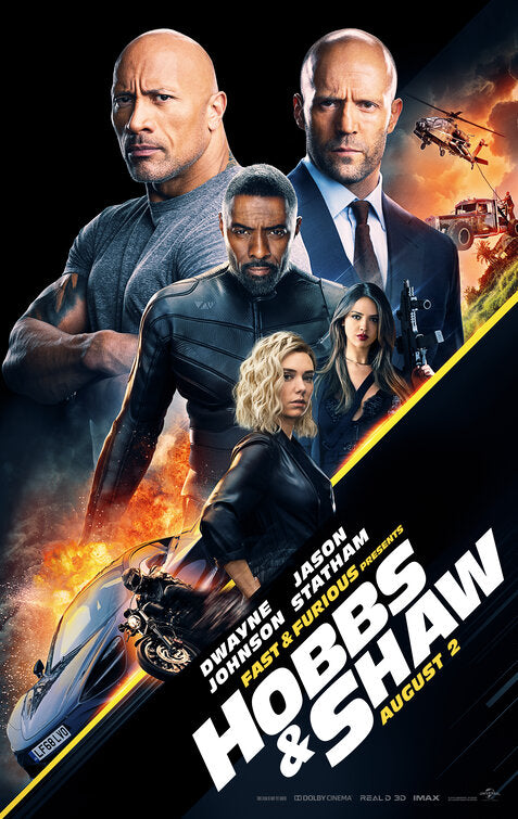 1000 piece jigsaw puzzle for the movie poster: Hobbs & Shaw (2019) ver6