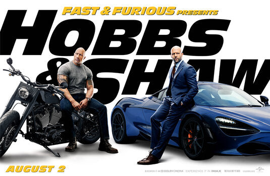 1000 piece jigsaw puzzle for the movie poster: Hobbs & Shaw (2019) ver9