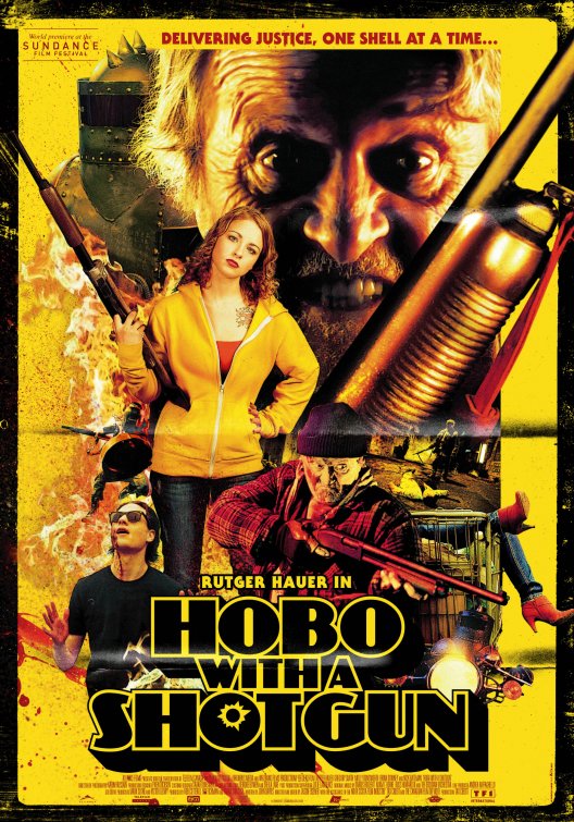 1000 piece jigsaw puzzle for the movie poster: Hobo with a Shotgun (2011) ver2