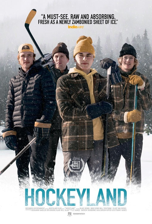 1000 piece jigsaw puzzle for the movie poster: Hockeyland (2022)