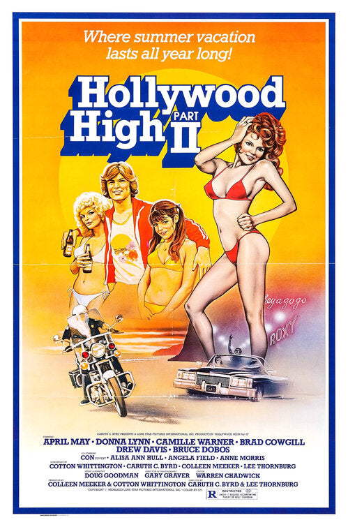 1000 piece jigsaw puzzle for the movie poster: Hollywood High Part II (1981)