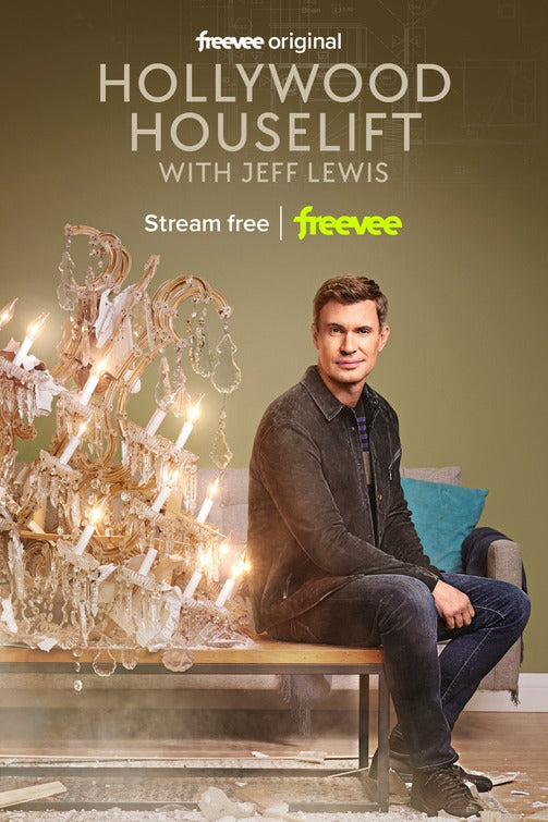 1000 piece jigsaw puzzle for tv poster: Hollywood Houselift with Jeff Lewis