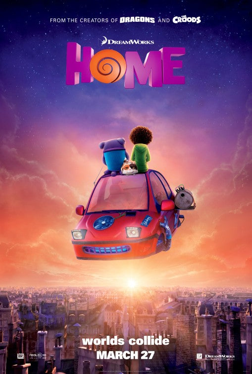 1000 piece jigsaw puzzle for the movie poster: Home (2015)