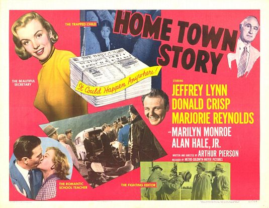 the movie poster: Home Town Story (1951)