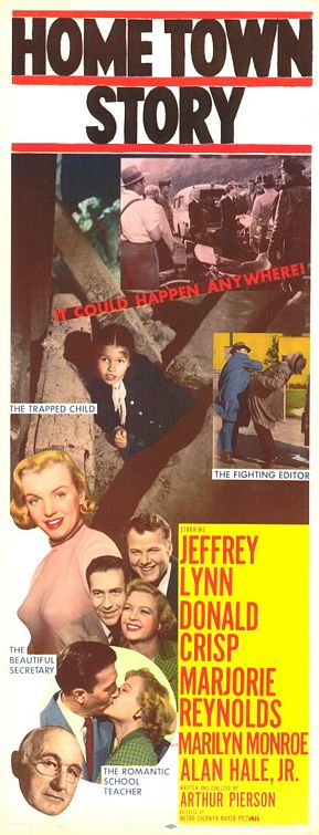 the movie poster: Home Town Story (1951) ver2