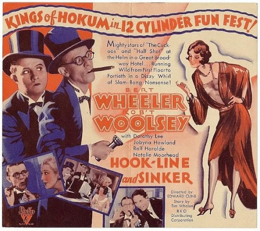 1000 piece jigsaw puzzle for the movie poster: Hook Line and Sinker (1930)