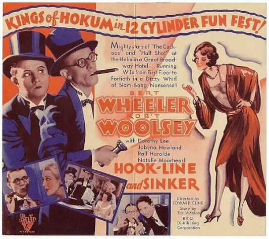 1000 piece jigsaw puzzle for the movie poster: Hook Line and Sinker (1930)