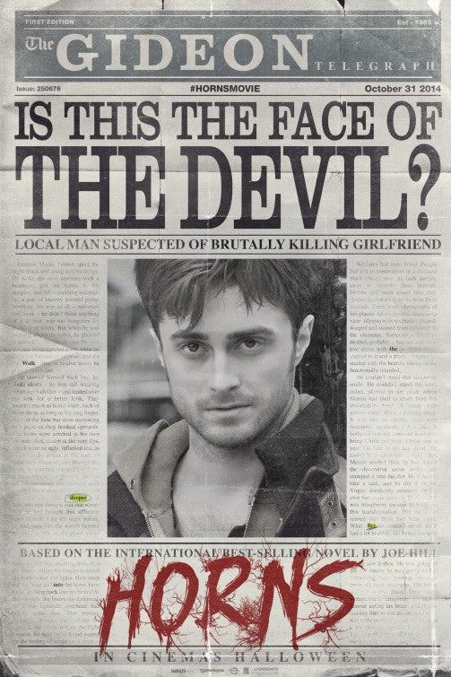 1000 piece jigsaw puzzle for the movie poster: Horns (2014)