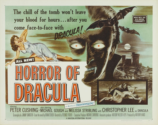 the movie poster: Horror of Dracula (1958)