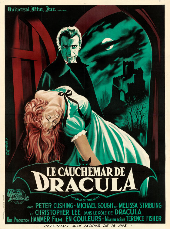 1000 piece jigsaw puzzle for the movie poster: Horror of Dracula (1958) ver2