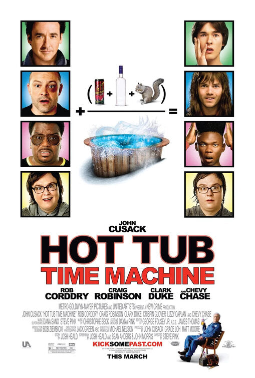 1000 piece jigsaw puzzle for the movie poster: Hot Tub Time Machine (2010)