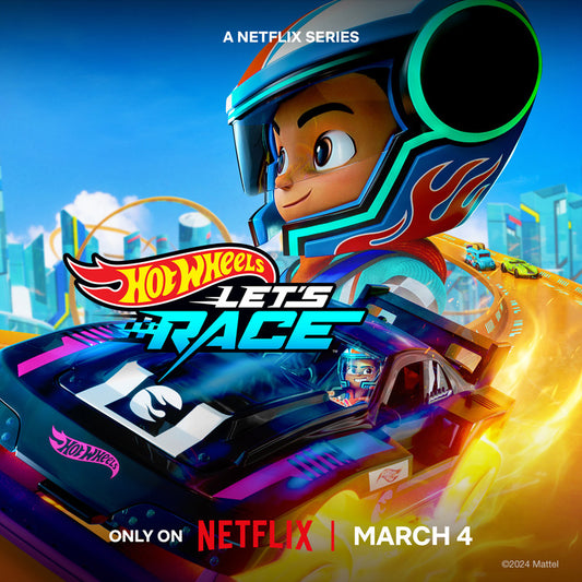 1000 piece jigsaw puzzle for tv poster: Hot Wheels Let's Race