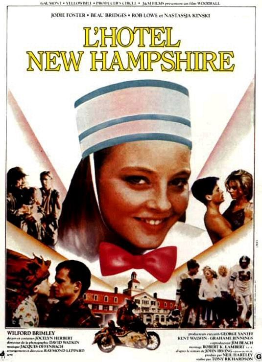 the movie poster: The Hotel New Hampshire (1984) ver2
