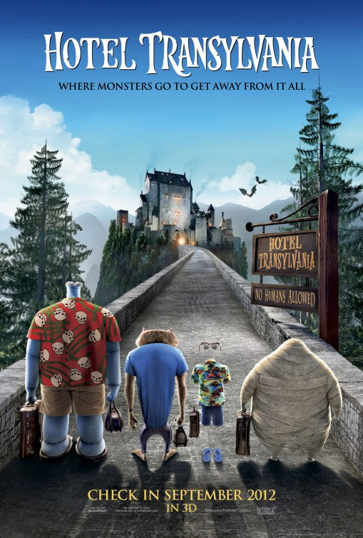 1000 piece jigsaw puzzle for the movie poster: Hotel Transylvania (2012)
