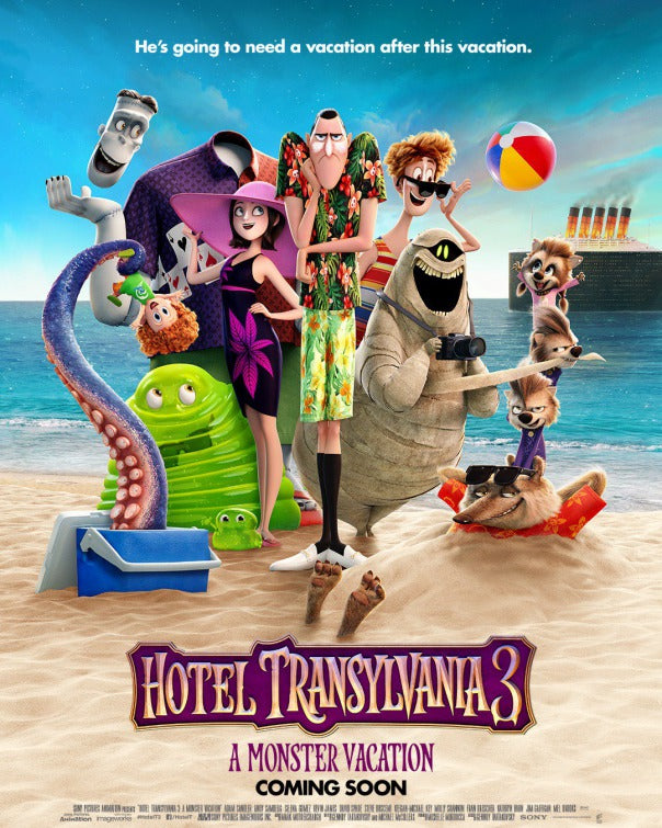 1000 piece jigsaw puzzle for the movie poster: Hotel Transylvania 3: Summer Vacation (2018) ver5