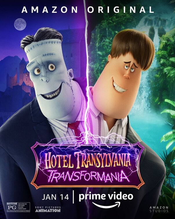 1000 piece jigsaw puzzle for the movie poster: Hotel Transylvania: Transformania (2022) ver4