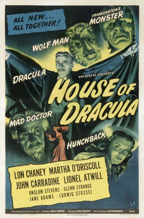 the movie poster: House of Dracula (1945)