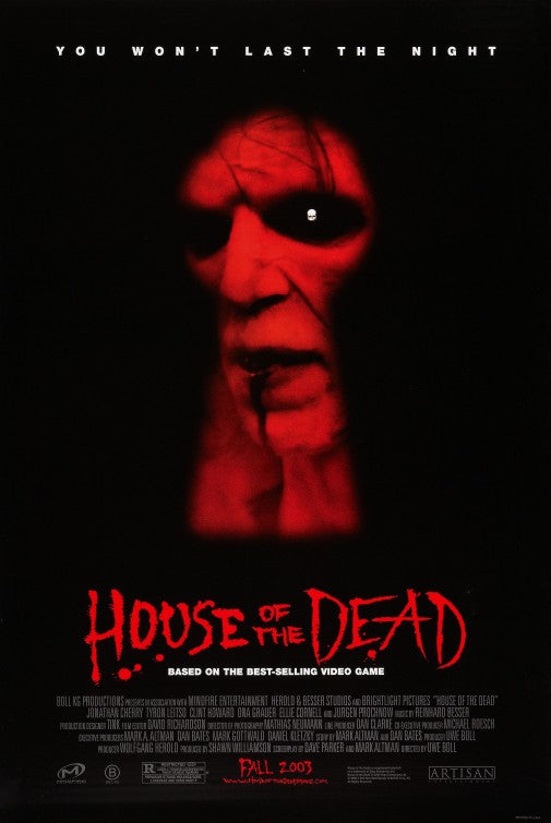 the movie poster: House of the Dead (2003) ver2