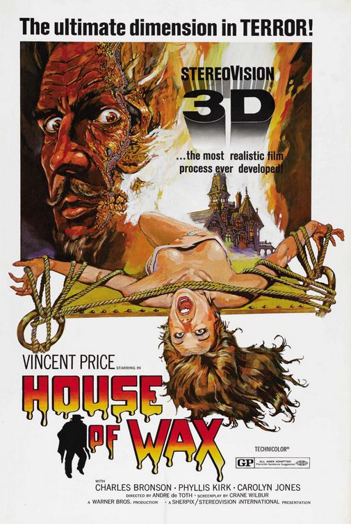 the movie poster: House of Wax (1953)