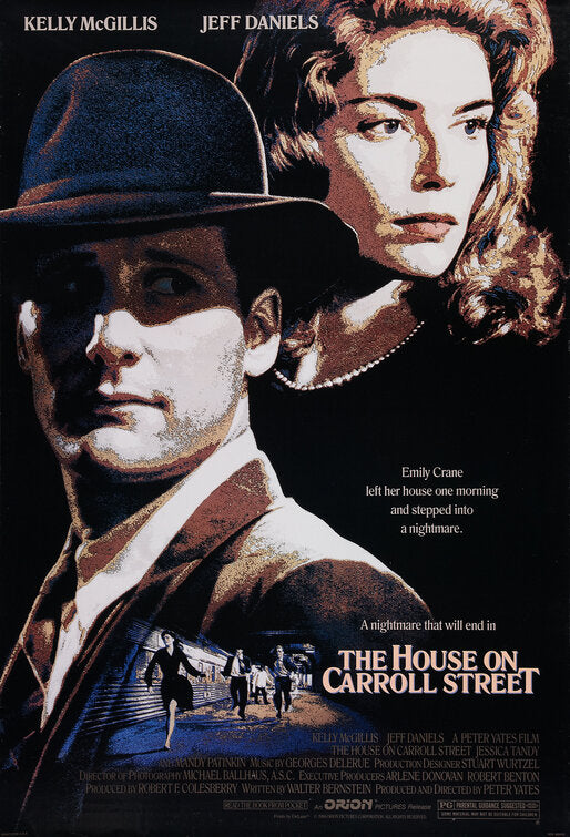 the movie poster: The House on Carroll Street (1988)