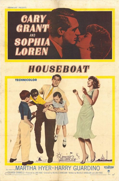 the movie poster: Houseboat (1958)