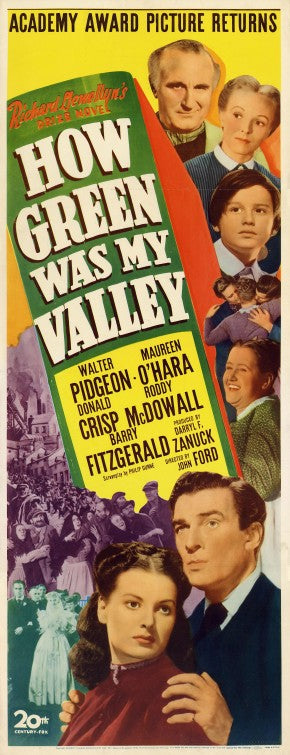 1000 piece jigsaw puzzle for the movie poster: How Green Was My Valley (1941) ver2