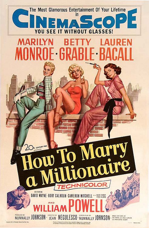 the movie poster: How to Marry a Millionaire (1953)