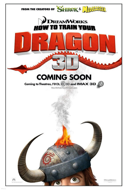1000 piece jigsaw puzzle for the movie poster: How to Train Your Dragon (2010)