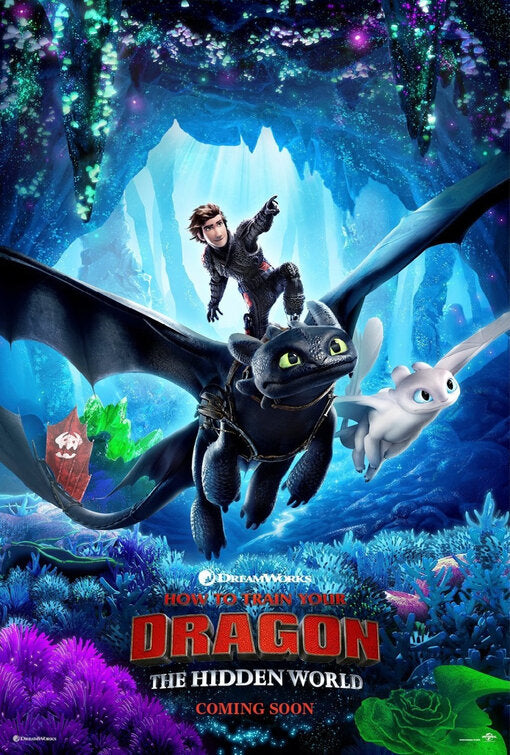 1000 piece jigsaw puzzle for the movie poster: How to Train Your Dragon: The Hidden World (2019) ver3