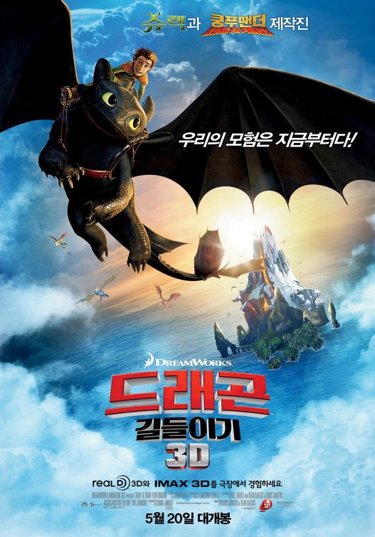 1000 piece jigsaw puzzle for the movie poster: How to Train Your Dragon (2010) ver10