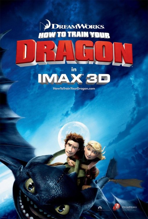 1000 piece jigsaw puzzle for the movie poster: How to Train Your Dragon (2010) ver3