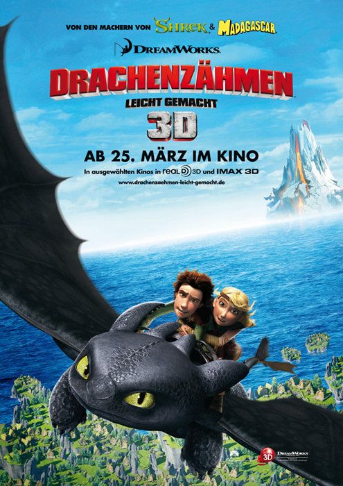 1000 piece jigsaw puzzle for the movie poster: How to Train Your Dragon (2010) ver5