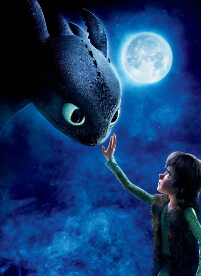 1000 piece jigsaw puzzle for the movie poster: How to Train Your Dragon (2010) ver6