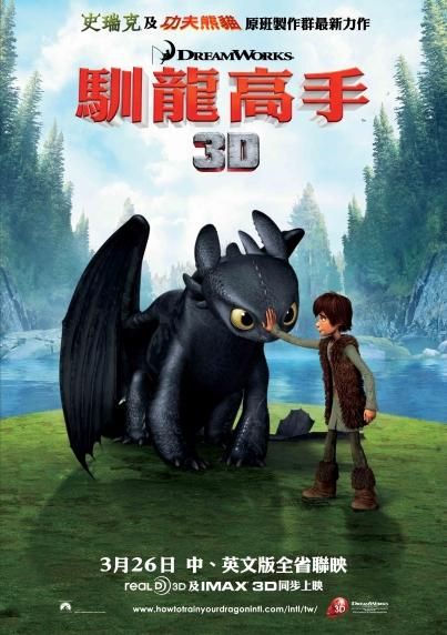 1000 piece jigsaw puzzle for the movie poster: How to Train Your Dragon (2010) ver9