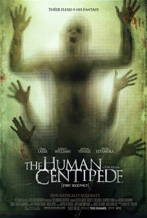 1000 piece jigsaw puzzle for the movie poster: The Human Centipede (First Sequence) (2010)