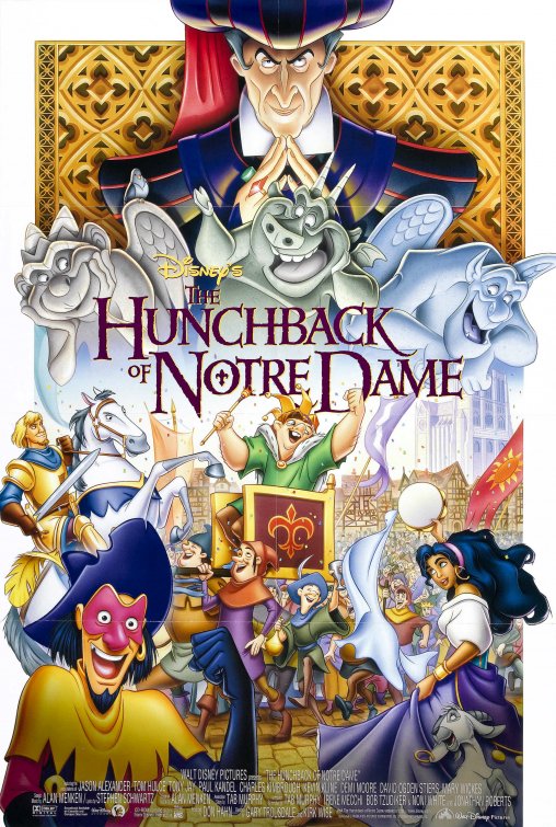 1000 piece jigsaw puzzle for the movie poster: The Hunchback Of Notre Dame (1996) ver2