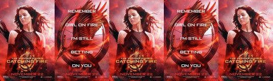 1000 piece jigsaw puzzle for the movie poster: The Hunger Games: Catching Fire (2013) ver31