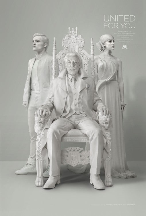 1000 piece jigsaw puzzle for the movie poster: The Hunger Games: Mockingjay - Part 1 (2014) ver9